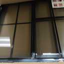 NeatiEase 2 Pack Shed Windows with Black Frame, 36 x 36 Flush Mount Small Window with Tempered Glass and Fiberglass Screen for Shed, Chicken Coop, Playhouse, Household, Garage