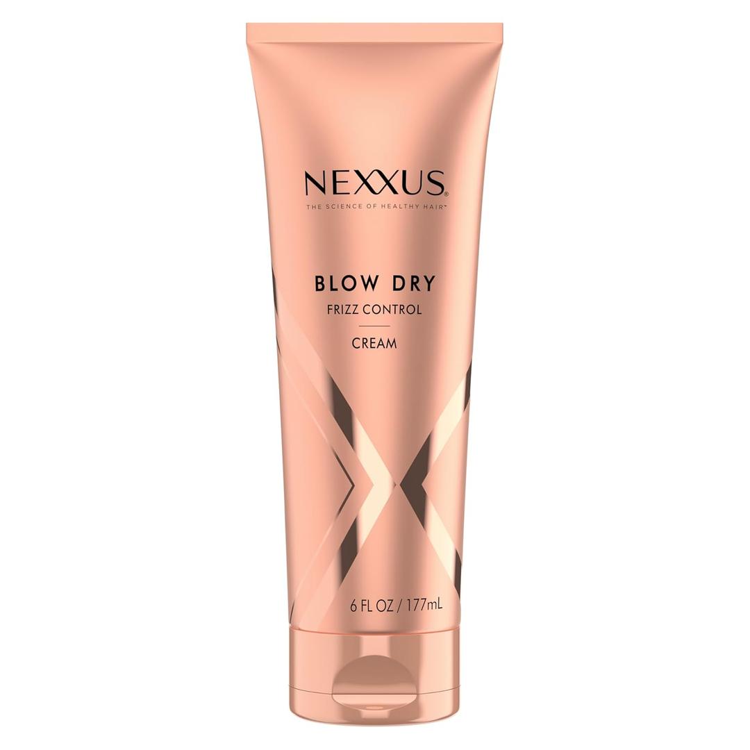Nexxus Blow Dry Cream Frizz Control for Weightless Style & Volume, with StyleProtect Technology 6 oz (6 Fl Oz (Pack of 1))