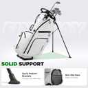 Findway 14 Way Golf Stand Bag, Lightweight Golf Bag with Stand for Men Women, Golf Club Carry Bag with Dual Strap, Rain Cover, Multiple Pockets, Golf Ball Holder