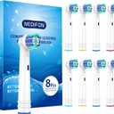 Replacement Toothbrush Heads for Oral B Braun(Individually Packaged),8 Pack Professional Electric Toothbrush Heads Compatible with Oral B 7000/Pro 1000/9600/ 5000/3000/8000 (8 Count)