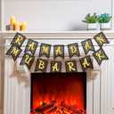 SmoothNovelty 2 Pcs Eid Ramadan Mubarak Banner Wooden Ramadan Mubarak Decoration Rustic Bead Decorations Banner Muslim Party Decor Supplies for Home Fireplace Indoor Outdoor (Black Chip)