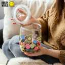 SmileyWorld UV DTF Cup Wrap Transfer for Glass, Official Licensed Rub on Transfers Decal for 16OZ Glass Cups DIY Crafts, 9 Sheets Style 1