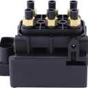 Air Suspension Compressor Valve Block Solenoid for Jeep Grand Cherokee 2011-2021, Ram 1500 2013-2018, VW Touareg 2004-10, Audi Q7 2007-15, Porsche Cayenne 2011-18, Panamera 2009-16