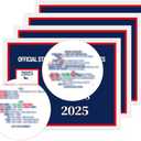 Mahjong Cards 2025, 4pcs Official Revision- Large Print, Easy-to-Read - American Mah Jongg Rule Card Set (Not 2026)