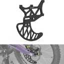 NICECNC Rear Brake Disc Guard & Dual Caliper Mounting CNC Aluminum Disc Brake Protector Compatible with Surron Light Bee X/S/L1E, Compatible with Segway X160/X260 See Fitmnet, Black