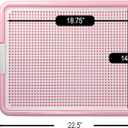 Dog Pee Pad Holder Tray, Puppy Potty Training, 22.5"x16.5", PP Plastic, Snap Lock, 4 Colors (Pink)