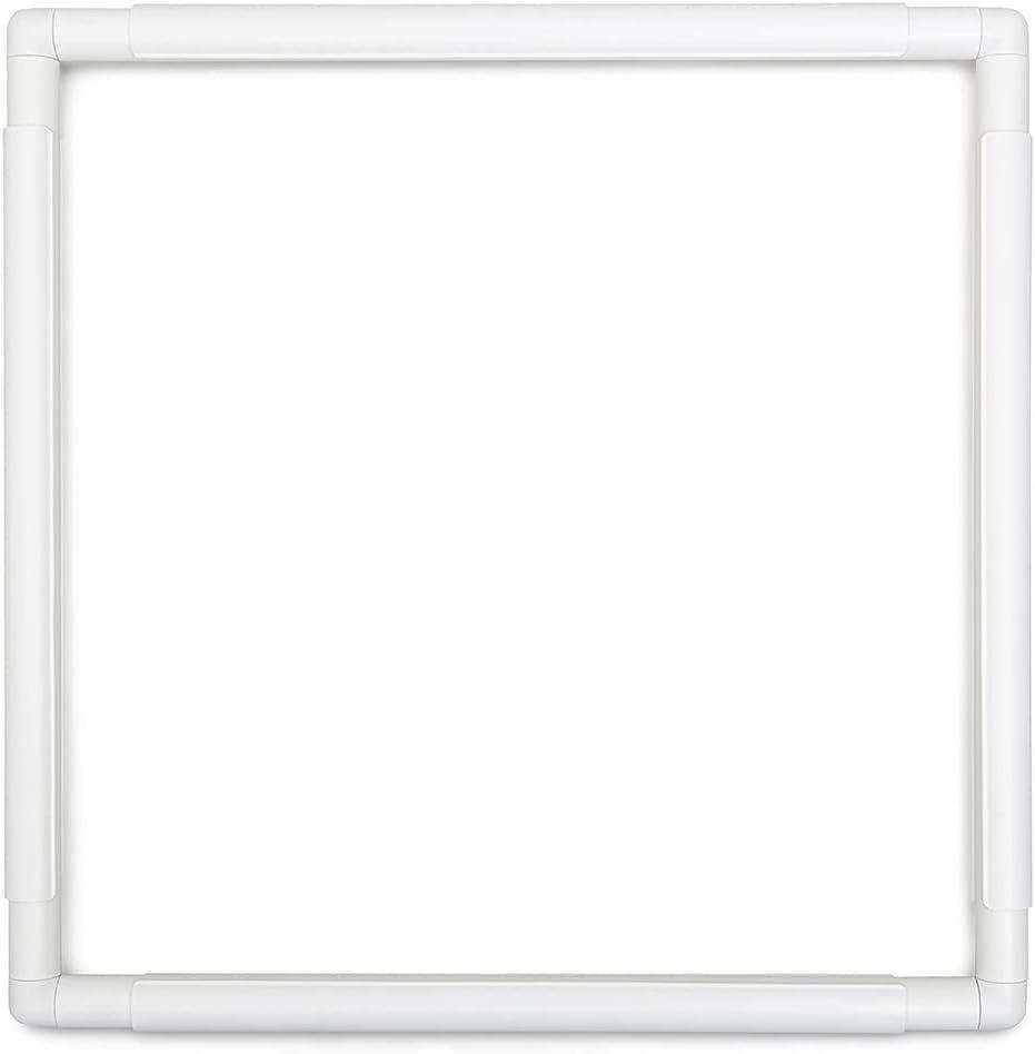 Square Embroidery Hoop 17 inch Cross Stitch Frame Large Embroidery Hoop Plastic Embroidery Frame Clip Quilting Frames for Hand Quilting, Cross Stitching , Needlepoint, Silk-Painting, Sewing