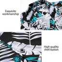 Hawaiian Shirt for Men Casual Summer Short Sleeve Beach Vacation Aloha Hawaii Button Down Shirt Holiday (M)