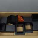 Eapele 6PCS 15° Slanted Roof Pergola Brackets, 3-Way Roof Wall Mount Extension Pergola Kit, Angled Wood Post Base Bracket, Patio Pergolas, Log Cabin