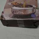 Deep Fryer Pot, Japanese Tempura Frying Pot 304 Stainless Steel Small Deep Fryer with Thermometer,Lid And Oil Drip Drainer Rack for French Fries Shrimp Chicken Wings and Shrimp (24cm/9.4inch)