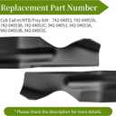 742-04053 Mower Blades Compatible with 942-05043C Blades Fit for Cub Cad et LTX1050, RZT50, Troy Bilt Mustang 50,Cub Cad et 50" Deck, Replace 742-04056 942-04056 942-04053, 3 Pack