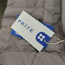 Prite Quilted Tote Bag for Women, Lightweight Puffer Tote with Zipper, Travel Work Nurse Gym Bag(Purple)