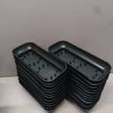 24 Pack Floral Arrangement Bowls, Large Size 10.5 x 4.6 Inches Square Floral Bowls, Fresh Artificial Flower Arrangement Base, Plastic Flower Centerpiece Container DIY Supplies for Wedding Party