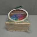 Geelin 9 Inch Hamster Wooden Silent Wheel, Rainbow Printed Small Animal Exercise Wheel, Quiet Spinner Hamster Running Wheels Prevent Depression Toys for Hamsters, Gerbils, Mice and Other Small Pets