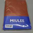 MIULEE Linen Curtains 96 Inch Length for Living Room 2 Panels, Terracotta Rod Pocket Back Tab Light Filtering Semi Sheer Boho Soft Linen Window Fall Drapes Farmhouse Burlap Decor Curtains for Bedroom