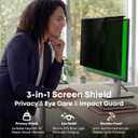2-Pack Hanging Privacy Screen Protector for 26-27" Monitors, Removable & No Installation Required, 30 Privacy Filter, Effectively Blocks High-Energy 460nm Blue Light Dual Protection for Information Security & Eye Health 27"-16:9 (24.12"14.02")