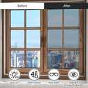 Finnez One Way Window Privacy Film – See Out Not in Daytime Mirror Tint, Heat Blocking Anti UV, Static Cling Removable, Silver, 29.5 x 157.4 Inch