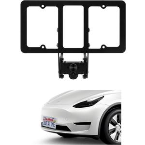 for Tesla Model 3 Front License Plate Mount 2023-2020, No Drill No Adhesives for Tesla Model Y License Plate Holder 2024-2020 Accessories for Tesla Lockable Anti-Theft Bracket