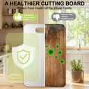 Titanium Cutting Board for Kitchen, Non Stick Chopping Board, Upgrade Double Sided Food-Grade Titanium Board for Kitchen for Meat Cheese Vegetable (Medium)