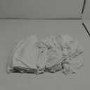 10x10ft Wrinkle Free White Backdrop Curtain for Parties Soft Fabric Drapes Wedding White Curtain Backdrop for Birthday Party Decorations Background for Photography 5x10ft, 2 Panels
