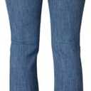 Miss Me Women's Metallic Border Faux Flap Pocket Mid-Rise Bootcut Jeans 30x32 Medium Blue