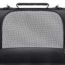 Small Pet Carrier for Cats, Rabbits, Guinea Pigs  Airline Approved Soft-Sided Travel Bag, Lightweight Dog Carrier, Ventilated & Foldable (Up to 10 lbs, Black)