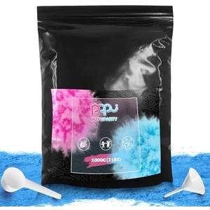 POPUPARTY 1 Pack Black-out Gender Reveal Powder- 2 lbs Blue Powder – Perfect for Baby Gender Reveal, Car Burnout, Color Toss, Photoshoots, Helicopters