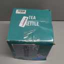 GGC Tea Kettle for Stove Top, 3.1QT/3L Whistling Tea Kettles for Boiling Water, Coffee or Milk, Red Sunset Tea Pot with Wood Pattern Handle, Stainless Steel Tea Pot for Home and Kitchen