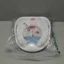 Fisher-Price Ready & Steady Potty Seat  Deluxe Soft Padded Potty Ring with Handles, Splash Guard, and Storage Hook for Toddlers Potty Training, White