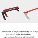 BETTERHUMZ Cup Holder Storage Box Frame Trim Compatible with Ford F150 Raptor 2015-2020 Carbon Fiber Center Console Cover Decor Sticker Interior Accessories (Red)