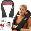 White Elephant Gifts for Adults,Neck Massager,Christmas Gifts for Women Men - Shiatsu Back and Neck Massager,Shoulder Massager Deep Tissue with Heat,Electric 4D Massage Pillow(NOT Cordless)