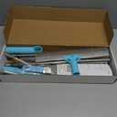 Carpet Rake for Pet Hair Removal, 4 Pack Pet Hair Remover Tools, Long Handle Adjustable, Double-Sided Carpet Hair Removal, Dog Cat Hair Brush Remover for Sofa, Couch, Rug, Stairs, Clothes, Blue