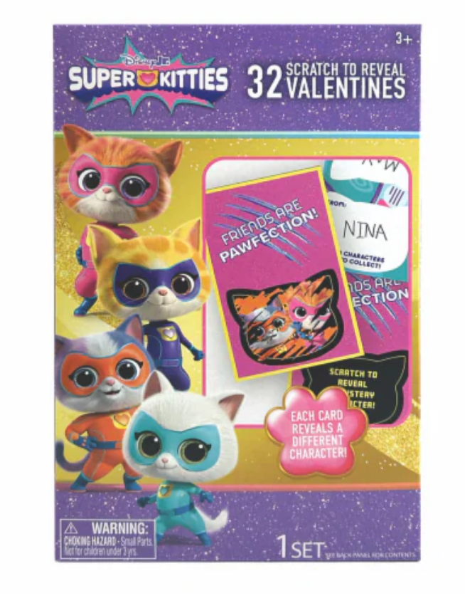 Disney Jr Super Kitties Scratch to Reveal Valentine Cards
Exchange Cards Super Kitties Scratch 2 Pack