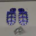 JFG RACING Dirt Bike Foot Pegs,CNC Motorcycle Rest Pedal Footpegs for YZ65 18-23/YZ85 02-23/YZ125 97-24/YZ250 98-24/YZ250F 01-23/WR250F 01-24/YZ450F WR450F 03-23/YZ125X YZ250X YZ250FX YZ450FX-Blue (Medium)