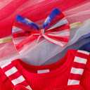 4th of July Baby Girl Outfits Newborn Clothes Cute Romper Tulle Suspender Skirt Headband 3pcs Summer Set 0-18 Months