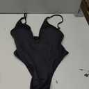 ESONLAR Women's Sexy Plunging V Neck Bathing Suit Open Back One Piece Swimsuits Small