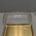 Baderke 1 Set 16" x 9'' Chilled Serving Tray for Parties with Compartments Rectangle Serving Dish Ice Charcuterie Party Platter for Shrimp Fruit Seafood Vegetable Appetizer (Gold)