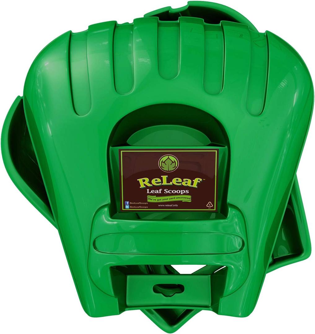 GARDEASE ReLeaf Leaf Scoops: Ergonomic, Large Hand Held Rakes for Fast Leaf & Lawn Grass Removal