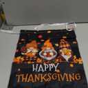 Dacawin Fall Gnomes Garden Flags Happy Thanksgiving Yard Flag Double Sided 12x18 Inch Autumn Harvest Pumpkin Garden Flag Thankful Maple Leaves Give Thanks House Banner Holiday Decoration