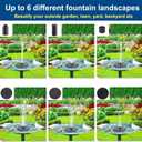 Bird Bath for Outside, Large 28 inch Tall Birdbaths for Outdoors with Solar Water Fountain, Plastic Retro Green Bird Baths Bowl for Outdoor Garden Lawn Yard Patio Hotel Landscape Decor - Wide 20"