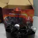 Hanaoyo Wood Stove Fan with Double Motors, Stove Fan Heat Powered, Fireplace Fan with Magnetic Thermometer, Wood Stove Accessories Non Electric Fan for Wood/Gas/Log Burner Stove