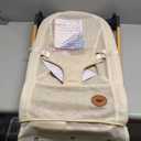 ANGELBLISS Baby Bouncer, Portable Bouncer Seat for Babies, Infants Bouncy Seat with Mesh Fabric, Natural Vibrations (Beige)