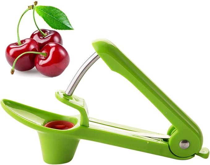 Culinary Fresh Cherry Olive Pitter Corer Remover Kitchen Tool Gadget Green