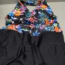 Women Tankini Swimsuit with Shorts - Two Piece Tummy Control Bathing Suit Twist Knot Swimwear 2025 with Pockets (Medium, Colorful Floral)