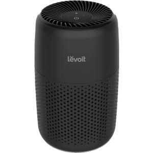 LEVOIT Air Purifiers for Bedroom Home Dorm, AHAM Verified, 3-in-1 Filter Cleaner With Aroma Pad, Filters Smoke, Allergens, Pet Dander, Odor, Dust, Office, Desktop, Core Mini-P, Black