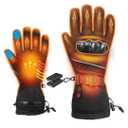 Heated Motorcycle Gloves for Men Women, 5V 5000mAh Rechargeable Battery, Upgraded Waterproof Windproof Non-Slip & Touchscreen Compatible, for Motorcycle Riding, Skiing, Hiking, Fishing, Hunting, Size: L