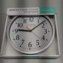 La Crosse 404-3020S 8-inch Basics Quartz Analog Wall Clock - Silver