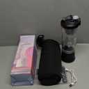 Portable Blender for Shakes and Smoothies- Personal Juicer 20 OZ Electric Protein Shaker Bottle with Insulated Sleeve, USB-C Rechargeable,Travel Lid-Small Blender Cup for Kitchen, Office, Gym,Travel