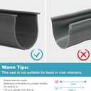 3" Garage Door Bottom Seal Weatherstrip in Grey - 1/4" T Style - All Widths (9' Wide Door)
