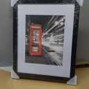 Americanflat 11x14 Black Picture Frame - Displays 8x10 with Mat or 11x14 Without Mat - Engineered Wood with Shatter Resistant Glass - Horizontal and Vertical Formats for Wall